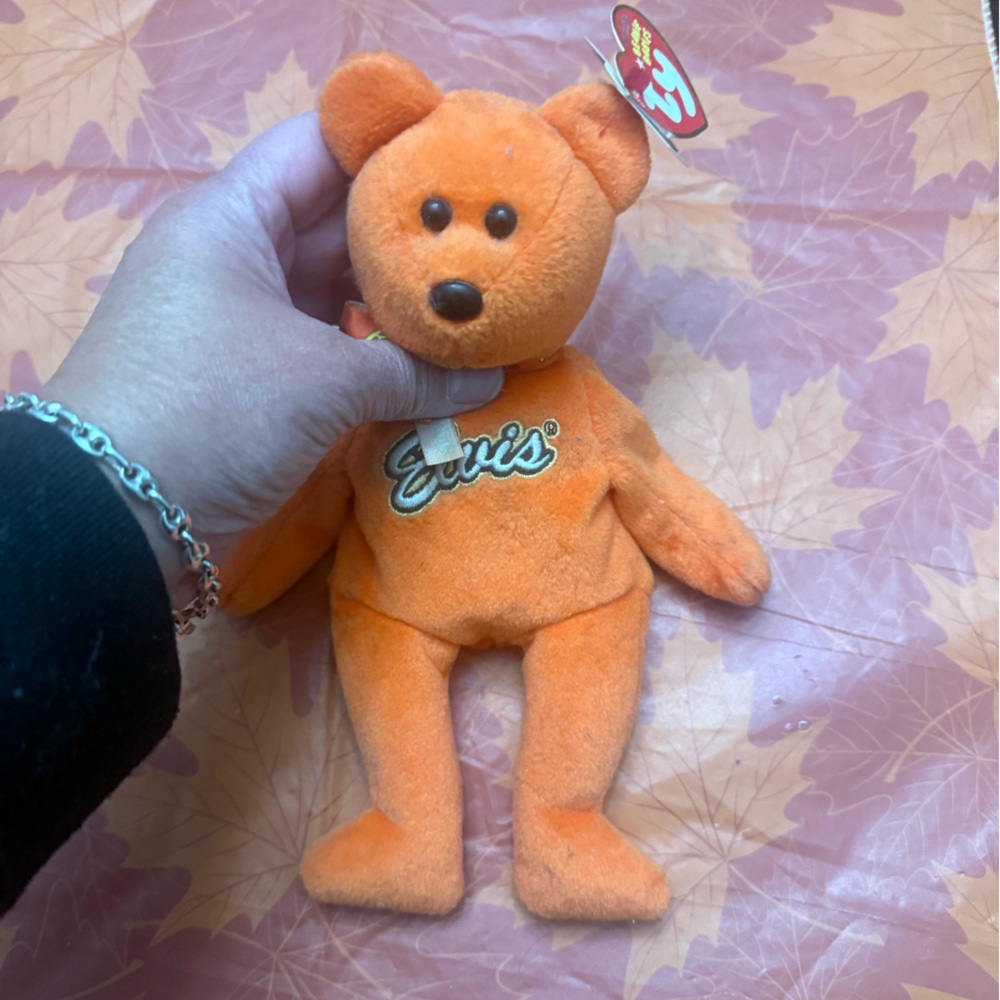 Ty Orange Bear Plush Toy